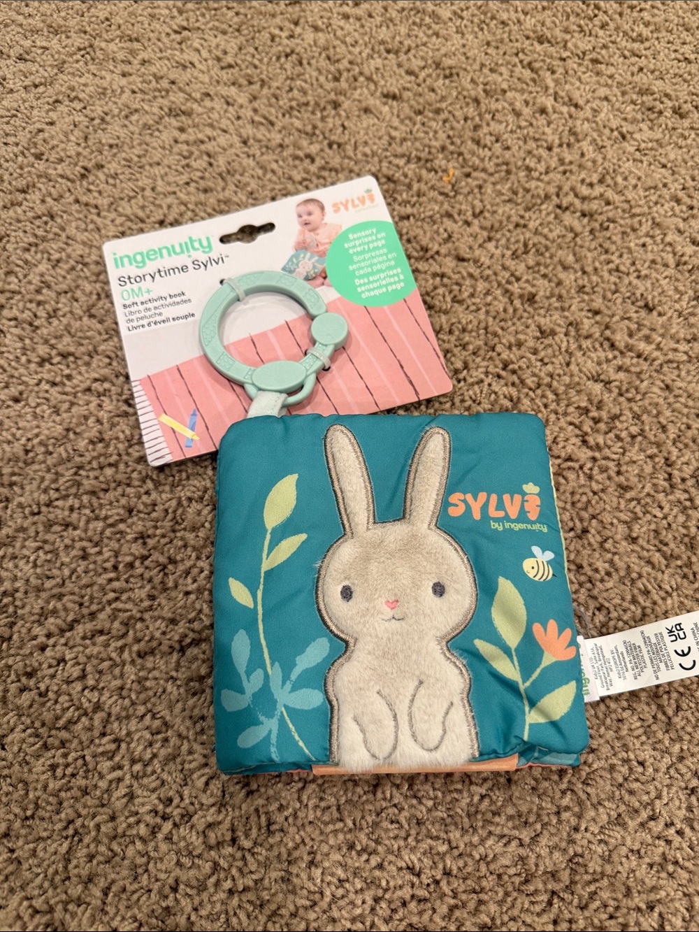 Ingenuity Storytime Sylvi Soft Activity Sensory Crinkle Book